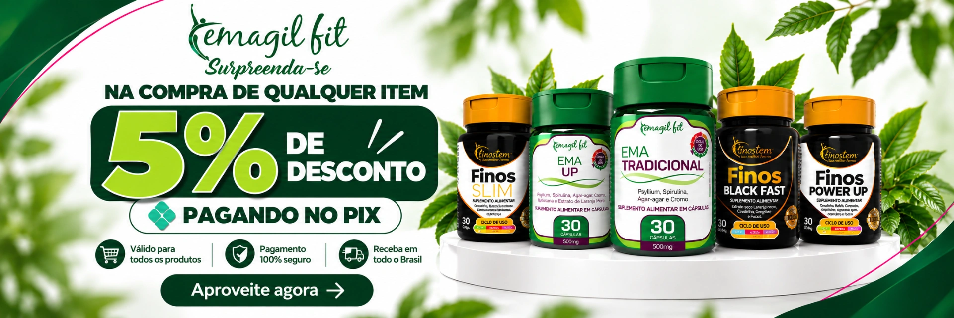 5% de desconto pix